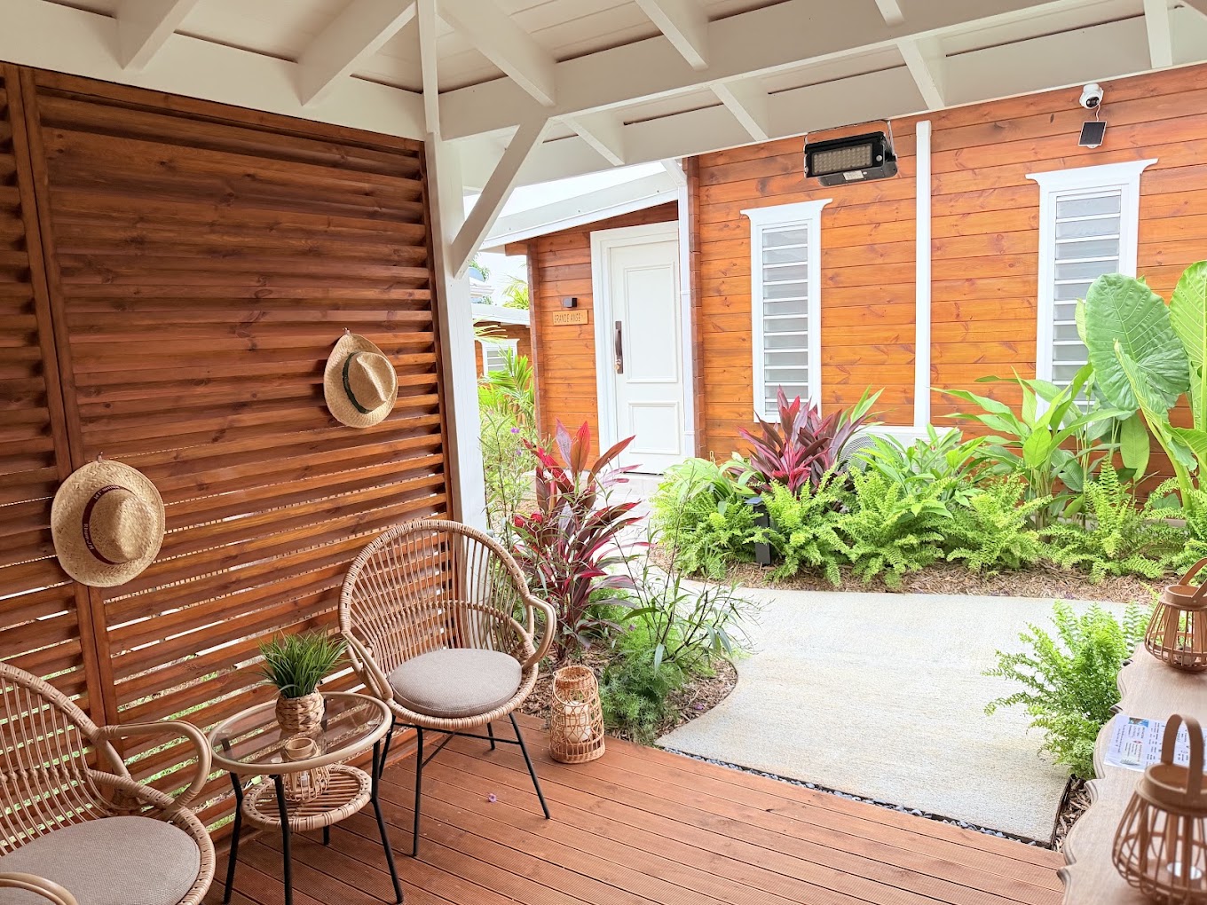 Le patio et son jardin tropical